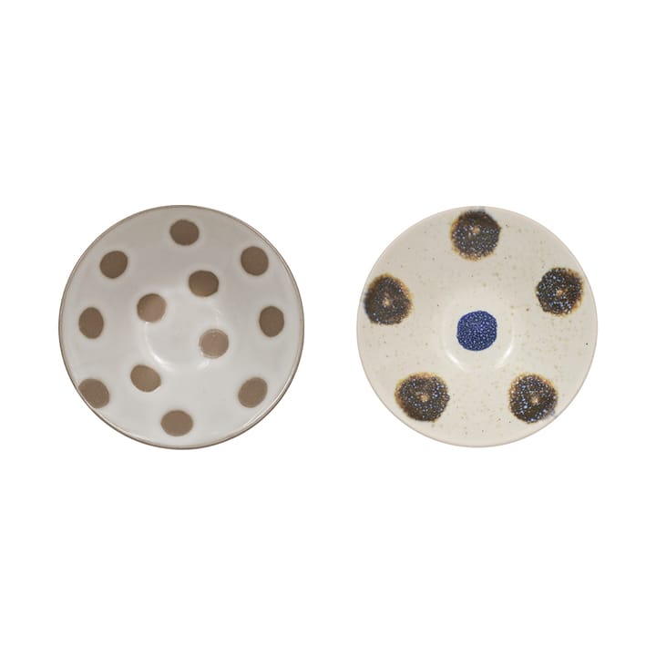 Nori skål small Ø10,5 cm 2-pak - Off-white-brown - OYOY