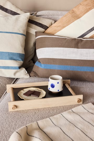 Nori striped skål small Ø12,9 cm 2-pak - Clay-Optic blue - OYOY