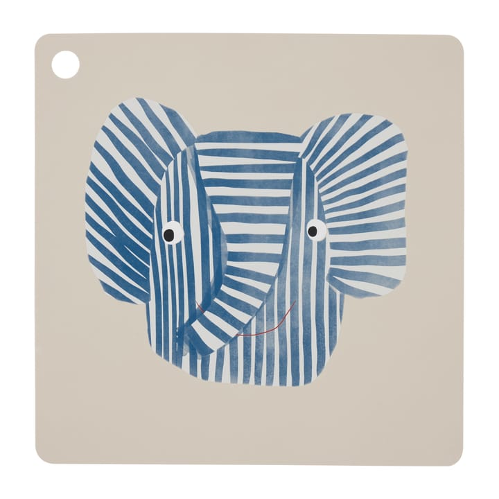 OYOY mini dækkeserviet - Erik Elefant - OYOY