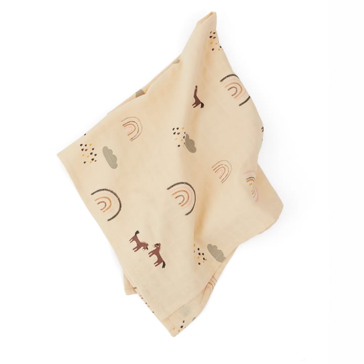 OYOY Mini Muslin Square håndklæde/tæppe 3-pak, Rainbow OYOY