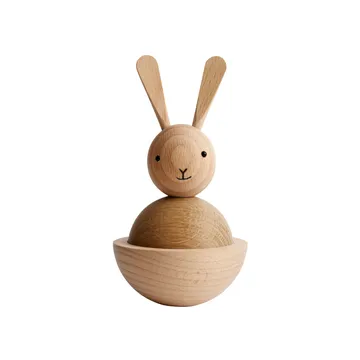 Rabbit træfigur - bøg-eg - OYOY