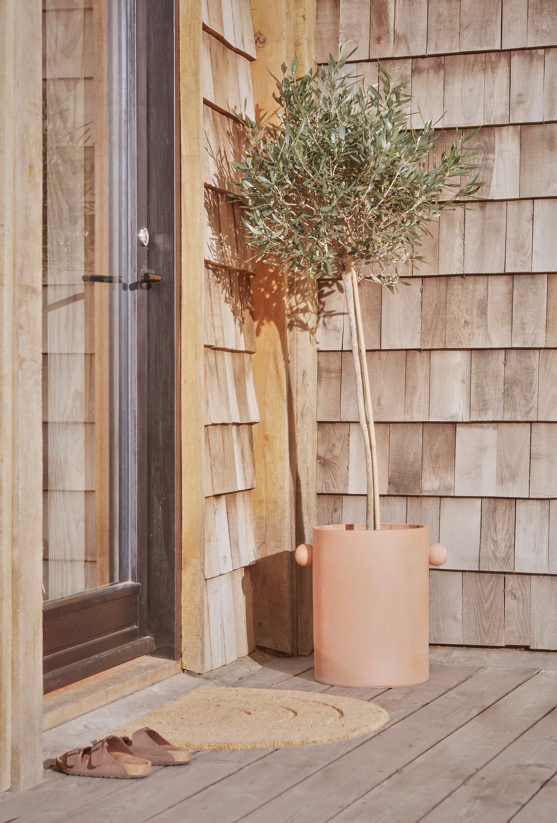 Rainbow dørmåtte 55x75 cm, Nature OYOY