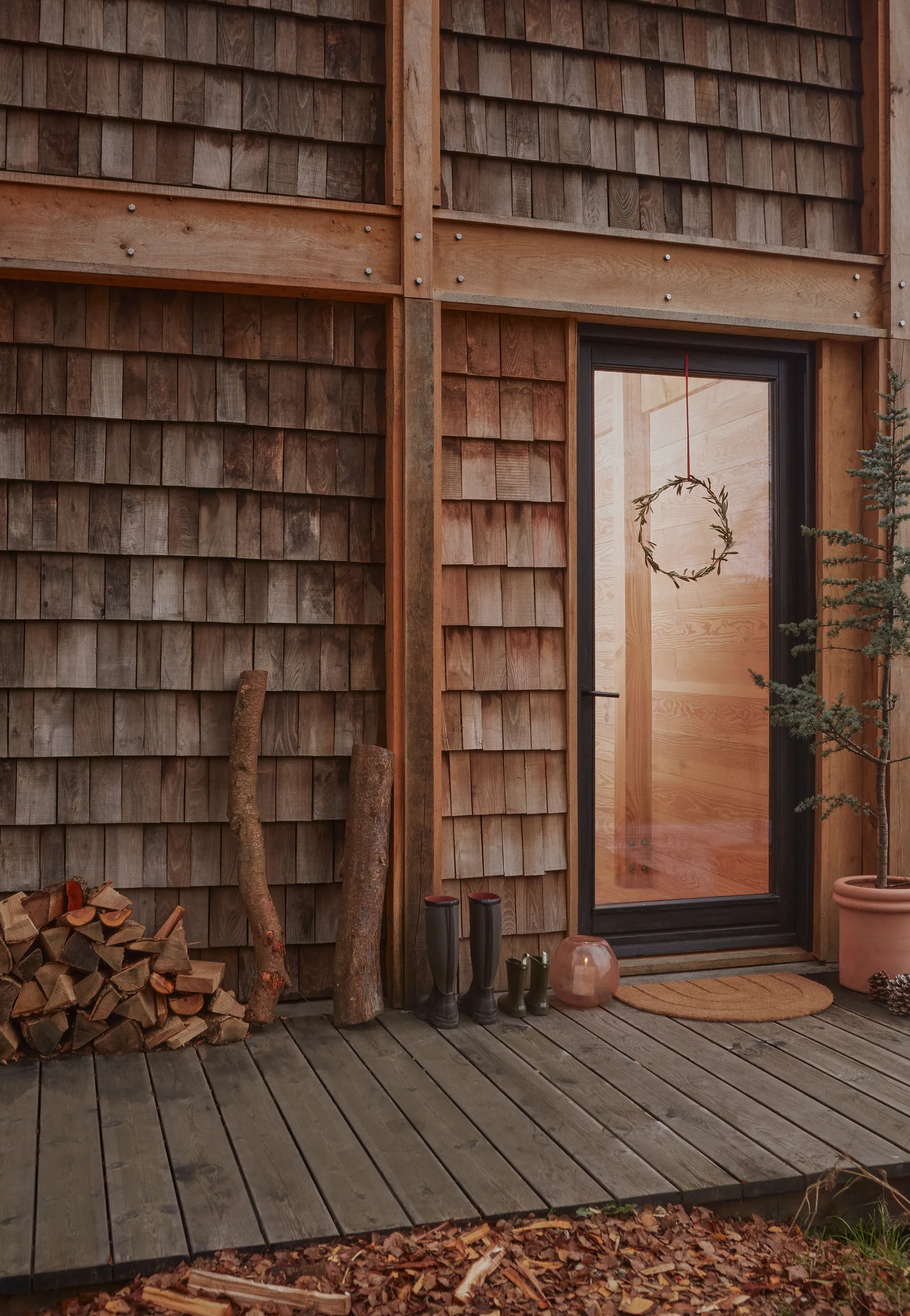 Rainbow dørmåtte 55x75 cm, Nature OYOY