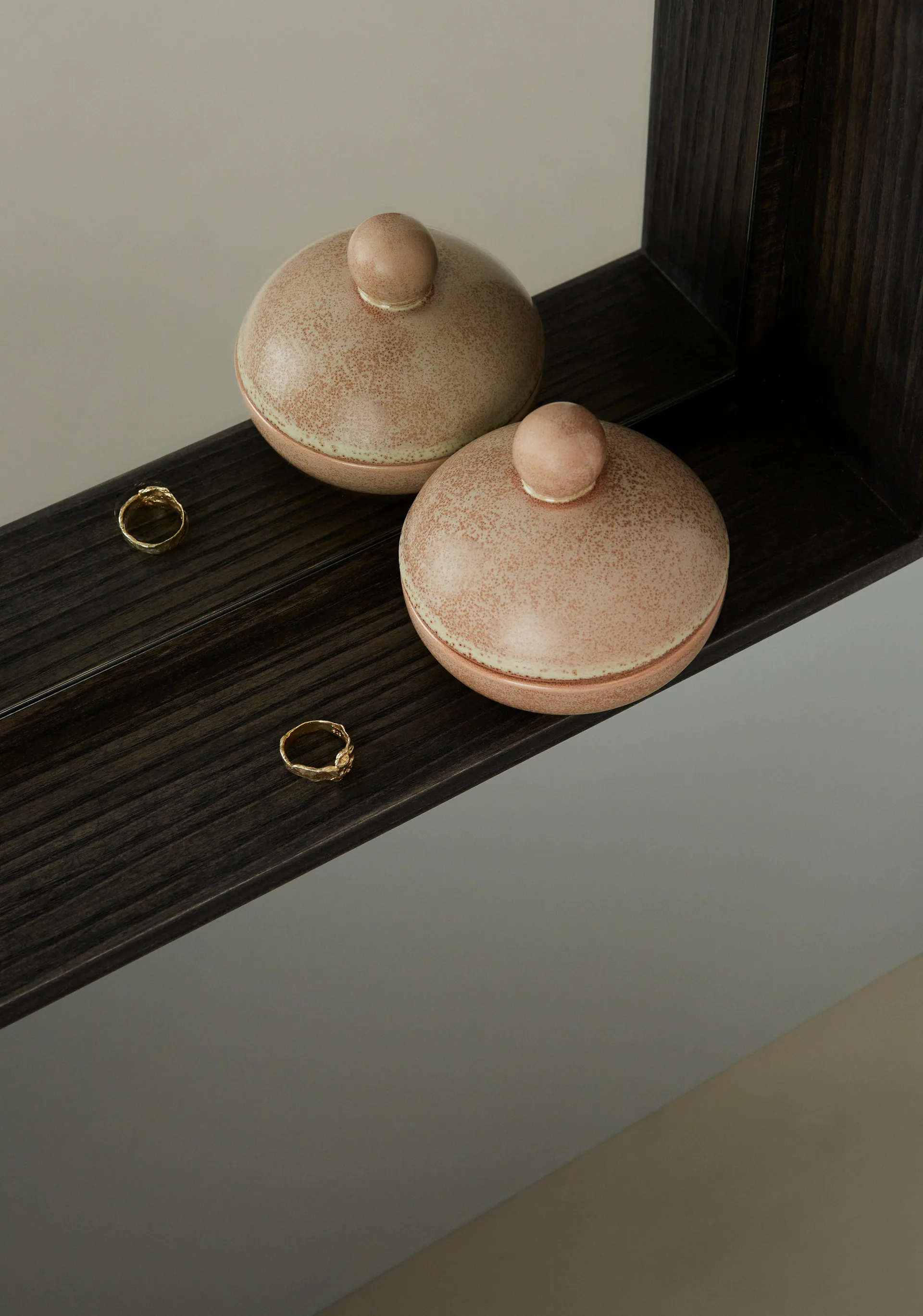 Saga Bonbonniere skål med låg lav Ø8 cm, Camel OYOY