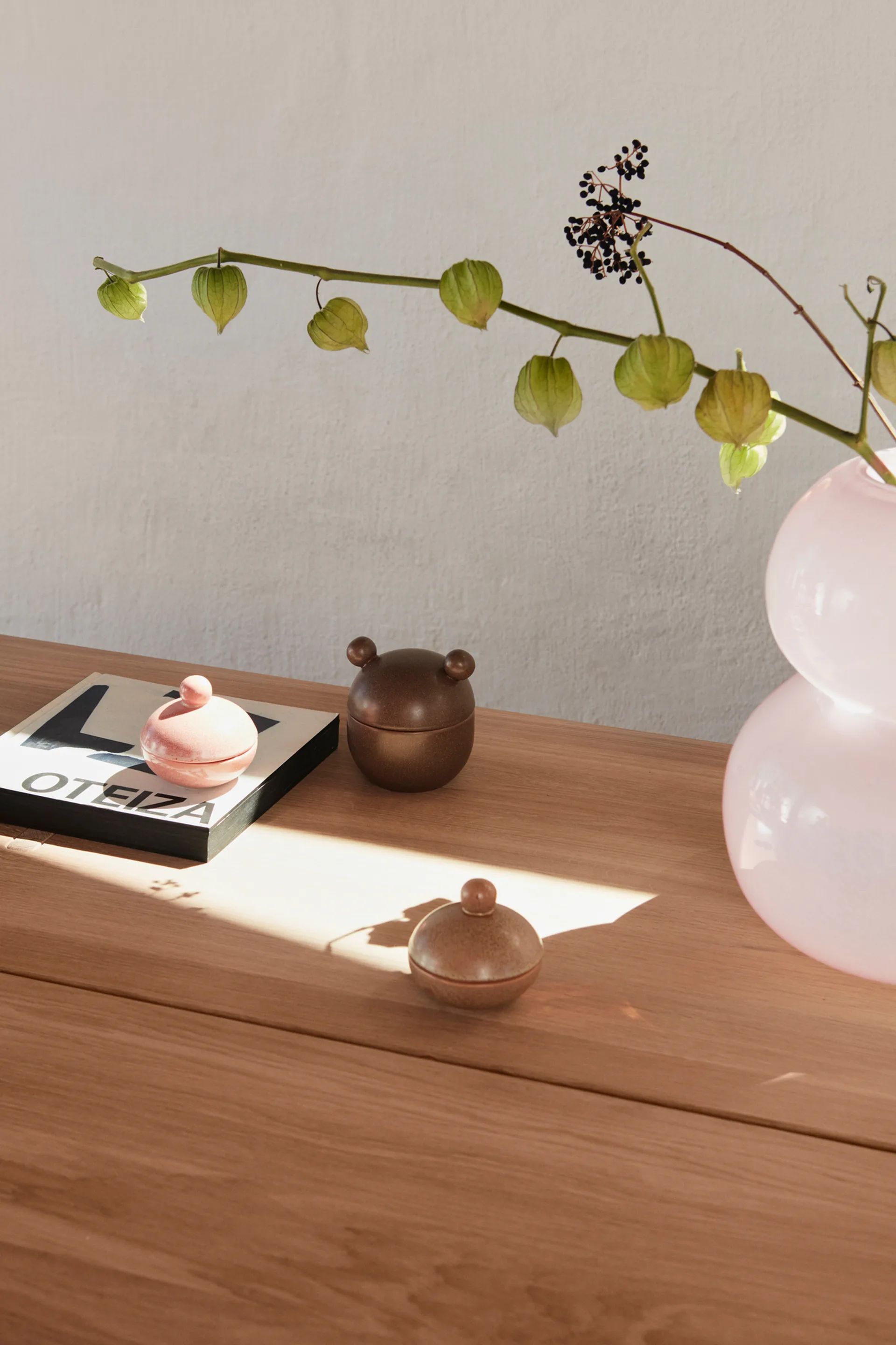 Saga Bonbonniere skål med låg lav Ø8 cm, Camel OYOY