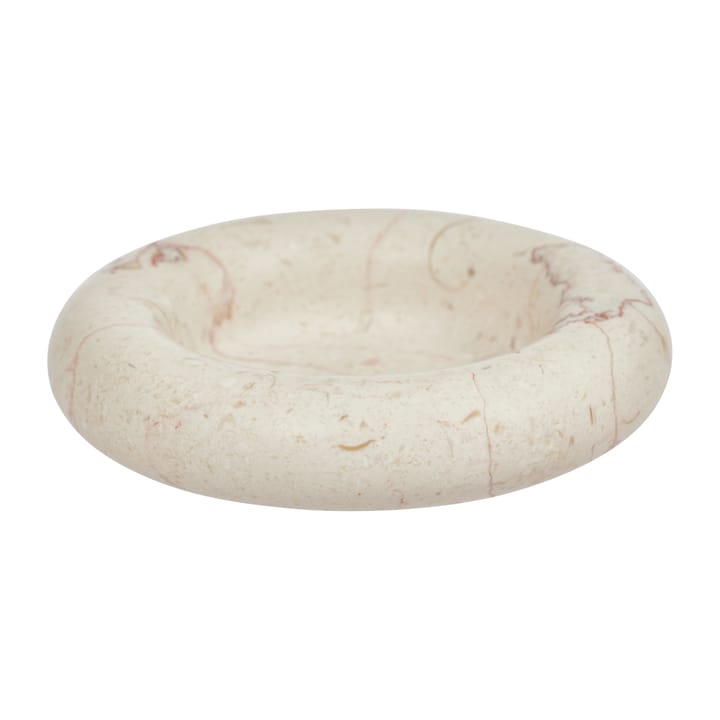 Savi marmor lysestage large H3 cm - Offwhite - OYOY