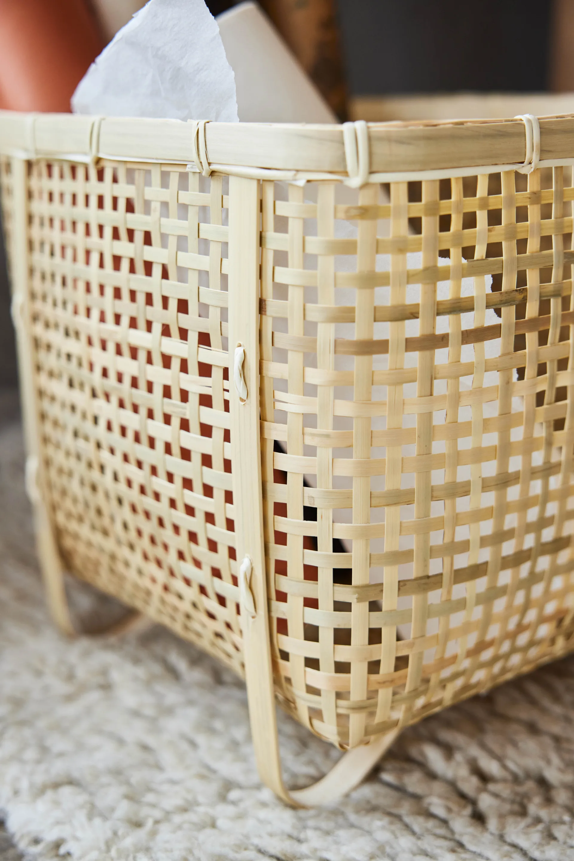 Sport opbevaringskurv square, Natur OYOY