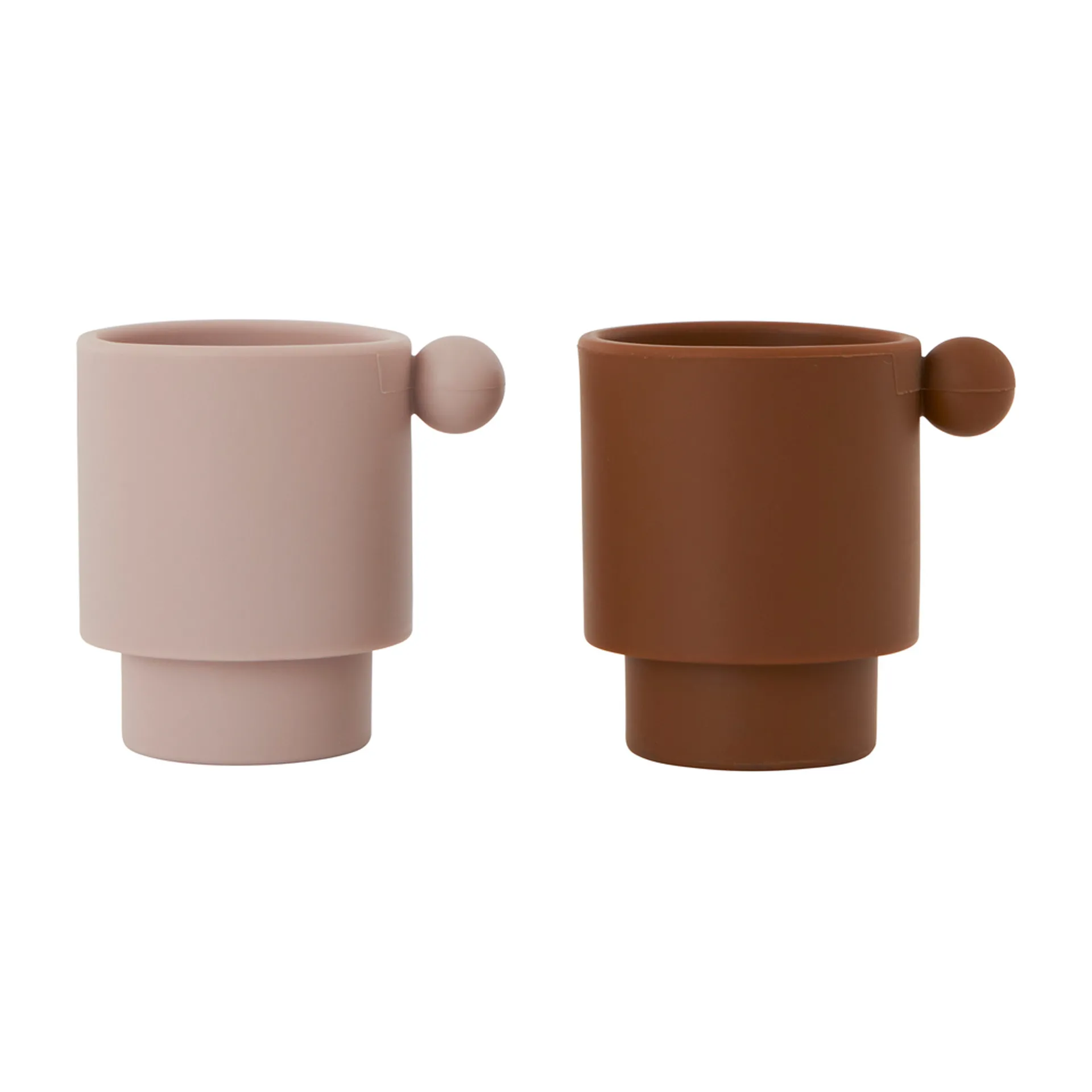 Tiny Inka kop 2-pak, Caramel/Rose OYOY