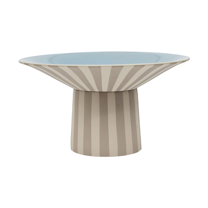 Toppu centerpiece høj 17xØ30 cm - Clay-Ice blue - OYOY