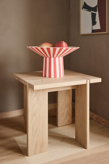 Toppu centerpiece høj 17xØ30 cm - Red-peach - OYOY