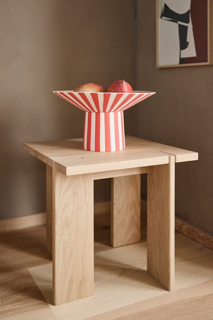 Toppu centerpiece høj 17xØ30 cm, Red-peach OYOY