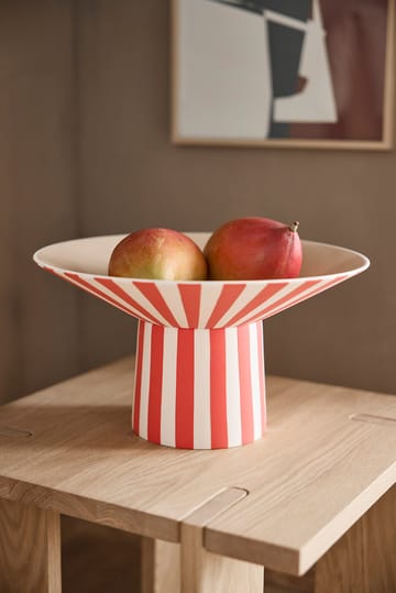 Toppu centerpiece høj 17xØ30 cm - Red-peach - OYOY
