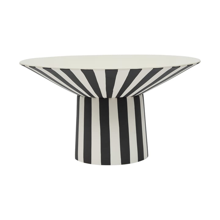 Toppu centerpiece høj 17xØ30 cm - White-black - OYOY