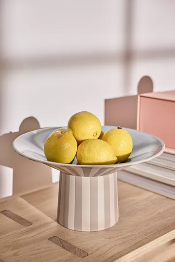 Toppu centerpiece høj Ø30x17 cm - Clay-Ice blue - OYOY