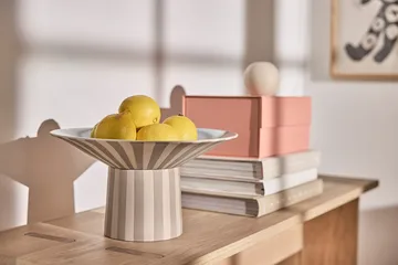 Toppu centerpiece høj Ø30x17 cm - Clay-Ice blue - OYOY