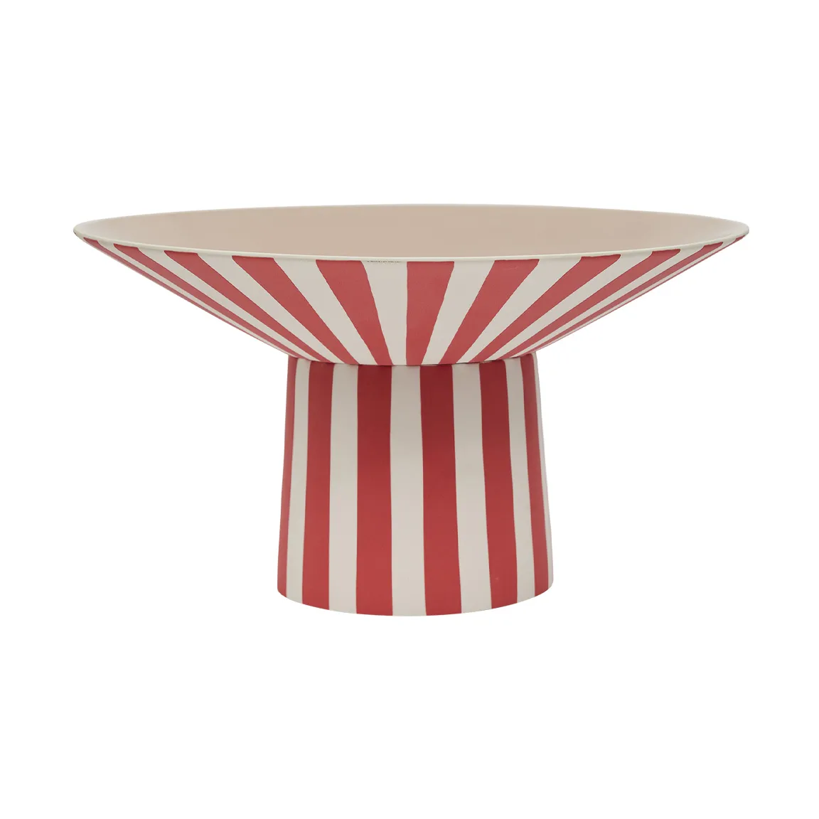 Toppu centerpiece høj Ø30x17 cm, Red-peach OYOY