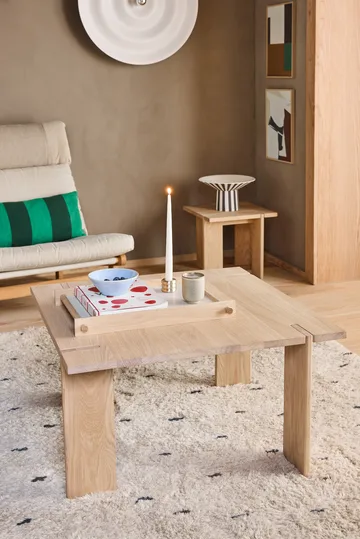 Toppu centerpiece høj Ø30x17 cm - White-black - OYOY