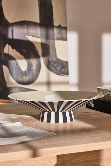 Toppu centerpiece lav 10,5xØ39 cm - Vanilla-black-white - OYOY