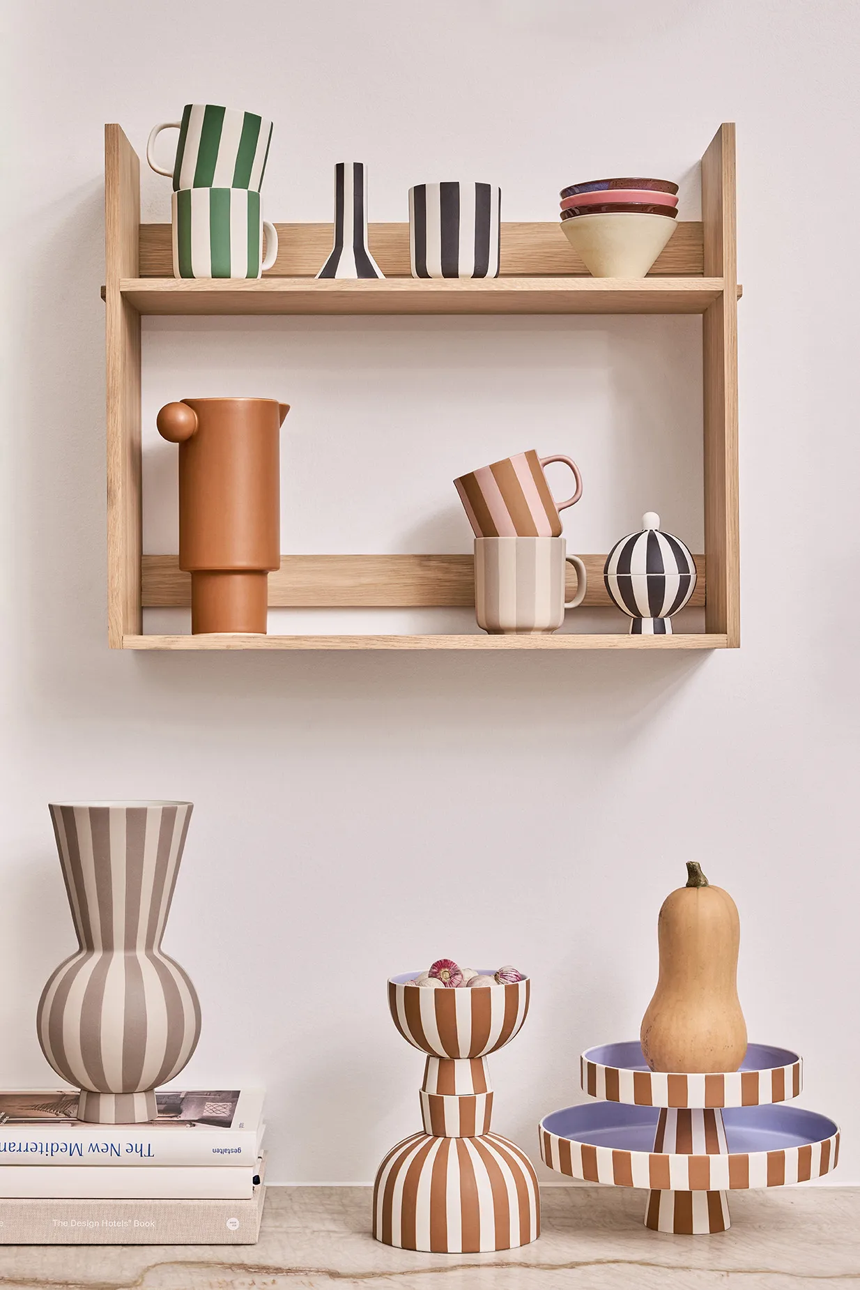 Toppu serveringsfad stor Ø27 cm, Caramel-lavender OYOY