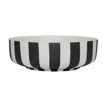 Toppu skål Ø20 cm - Black-white - OYOY