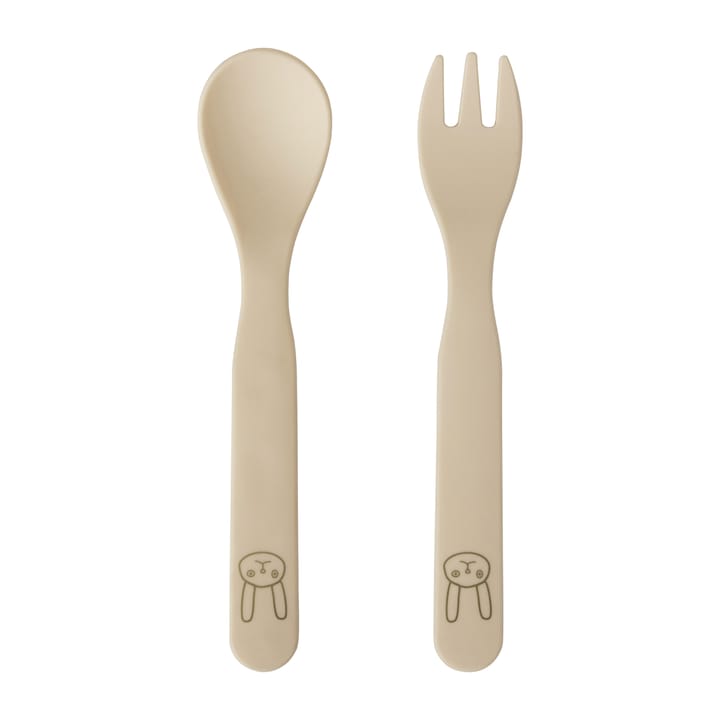 Yummy børnebestik 2 dele - Beige - OYOY
