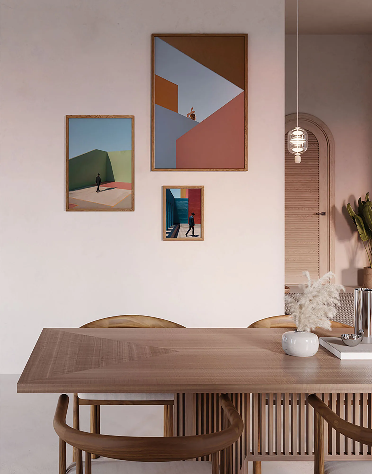 Angular Afternoon plakat, 50x70 cm Paper Collective