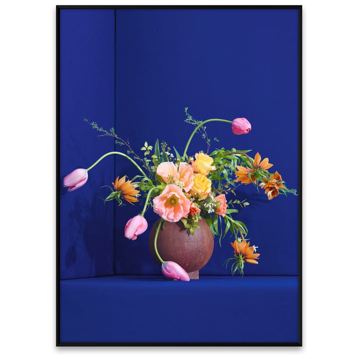 Blomst 01 Blue plakat - 70x100 cm - Paper Collective
