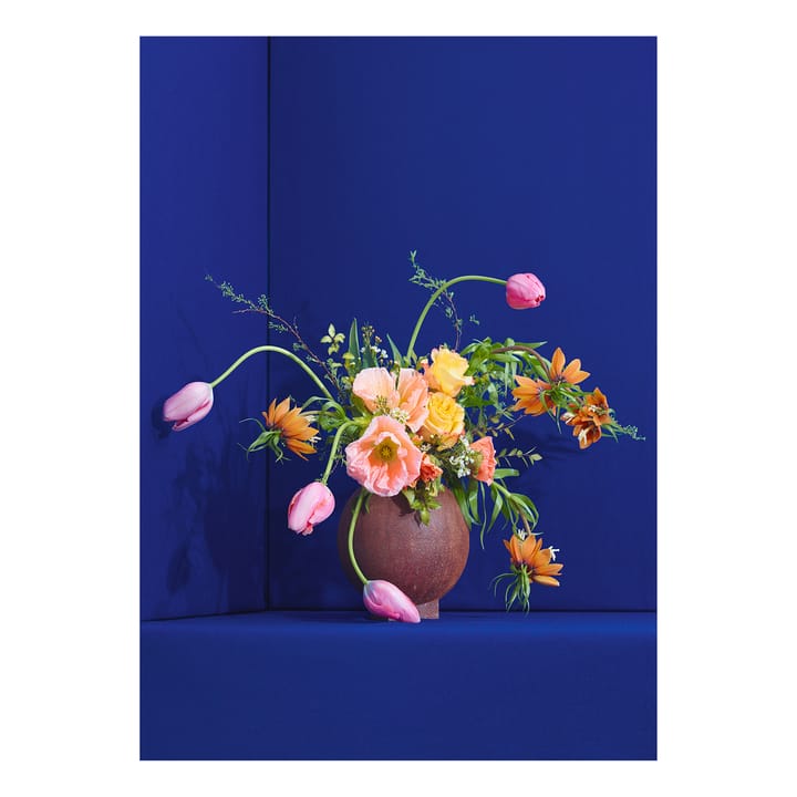 Blomst 01 Blue plakat - 70x100 cm - Paper Collective