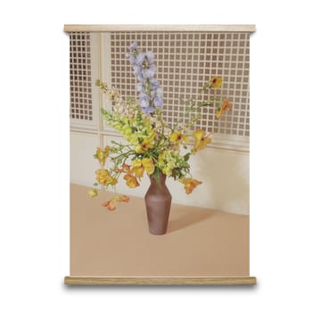 Blomst 06 beige plakat - 30x40 cm - Paper Collective