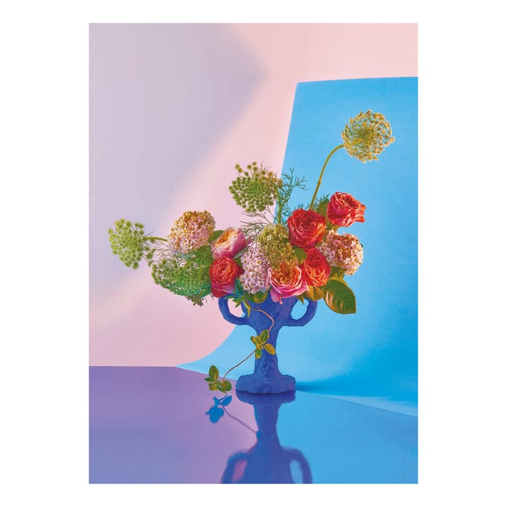 Bloom 02 cyan plakat, 30x40 cm Paper Collective