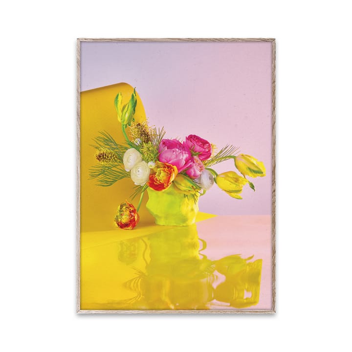 Bloom 03 yellow plakat - 30x40 cm - Paper Collective