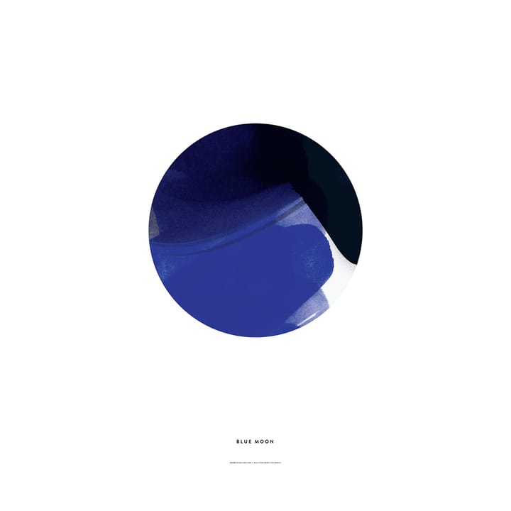 Blue Moon plakat - 50 x 70 cm - Paper Collective