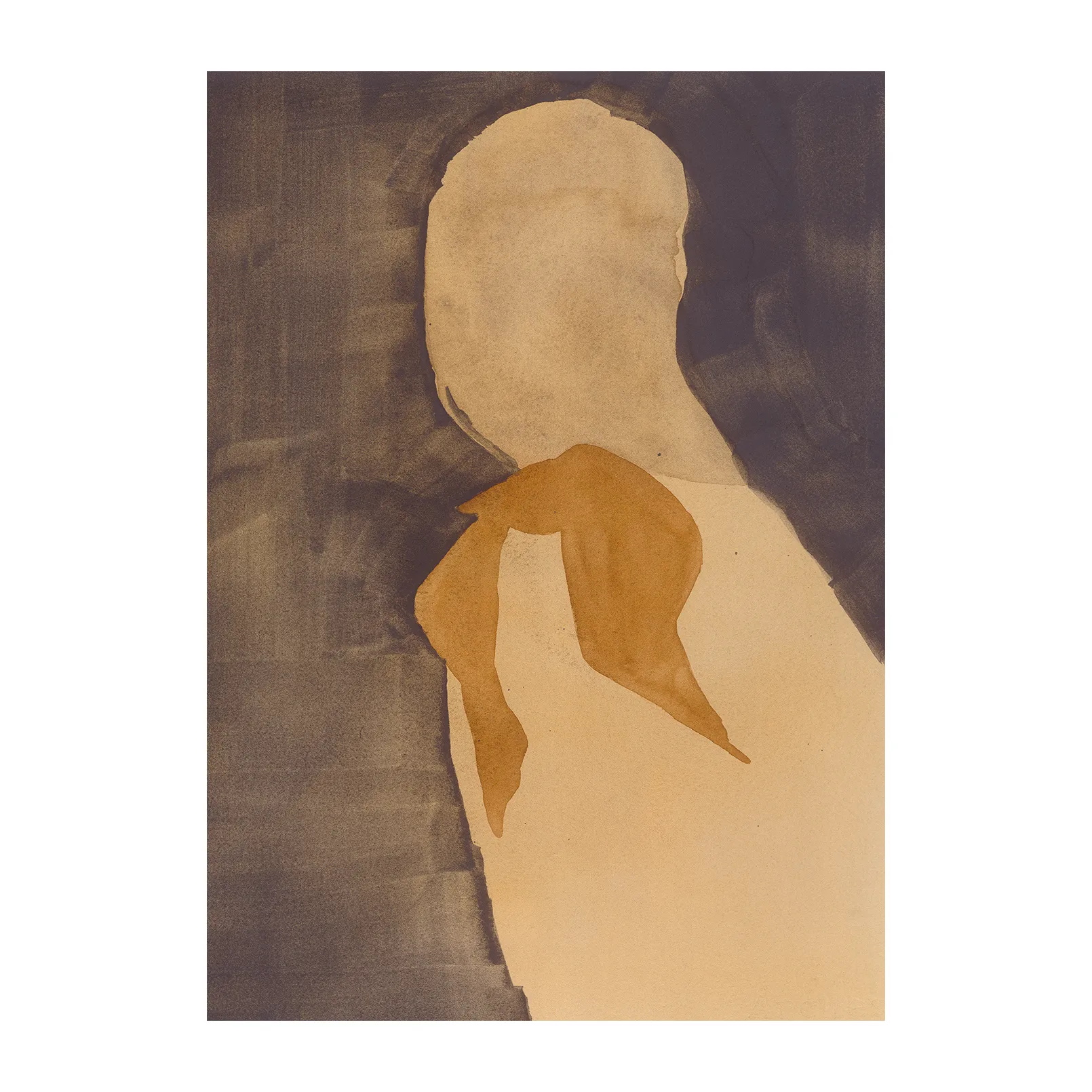 Brown Scarf plakat, 30x40 cm Paper Collective