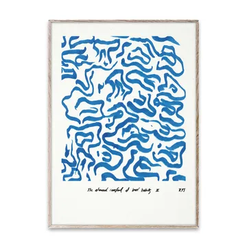 Comfort - Blue plakat  - 30x40 cm - Paper Collective