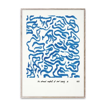Comfort - Blue plakat  - 30x40 cm - Paper Collective