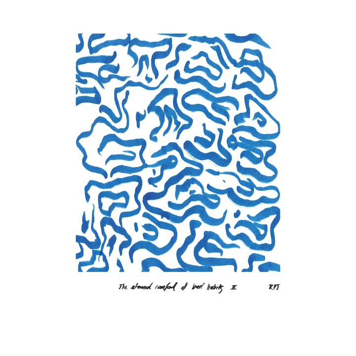 Comfort - Blue plakat  - 30x40 cm - Paper Collective