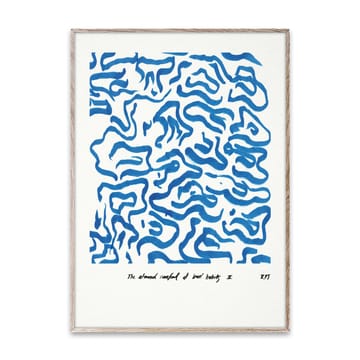 Comfort - Blue plakat  - 50x70 cm - Paper Collective