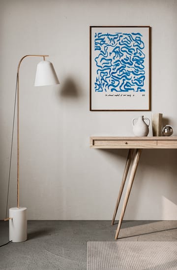 Comfort - Blue plakat  - 50x70 cm - Paper Collective