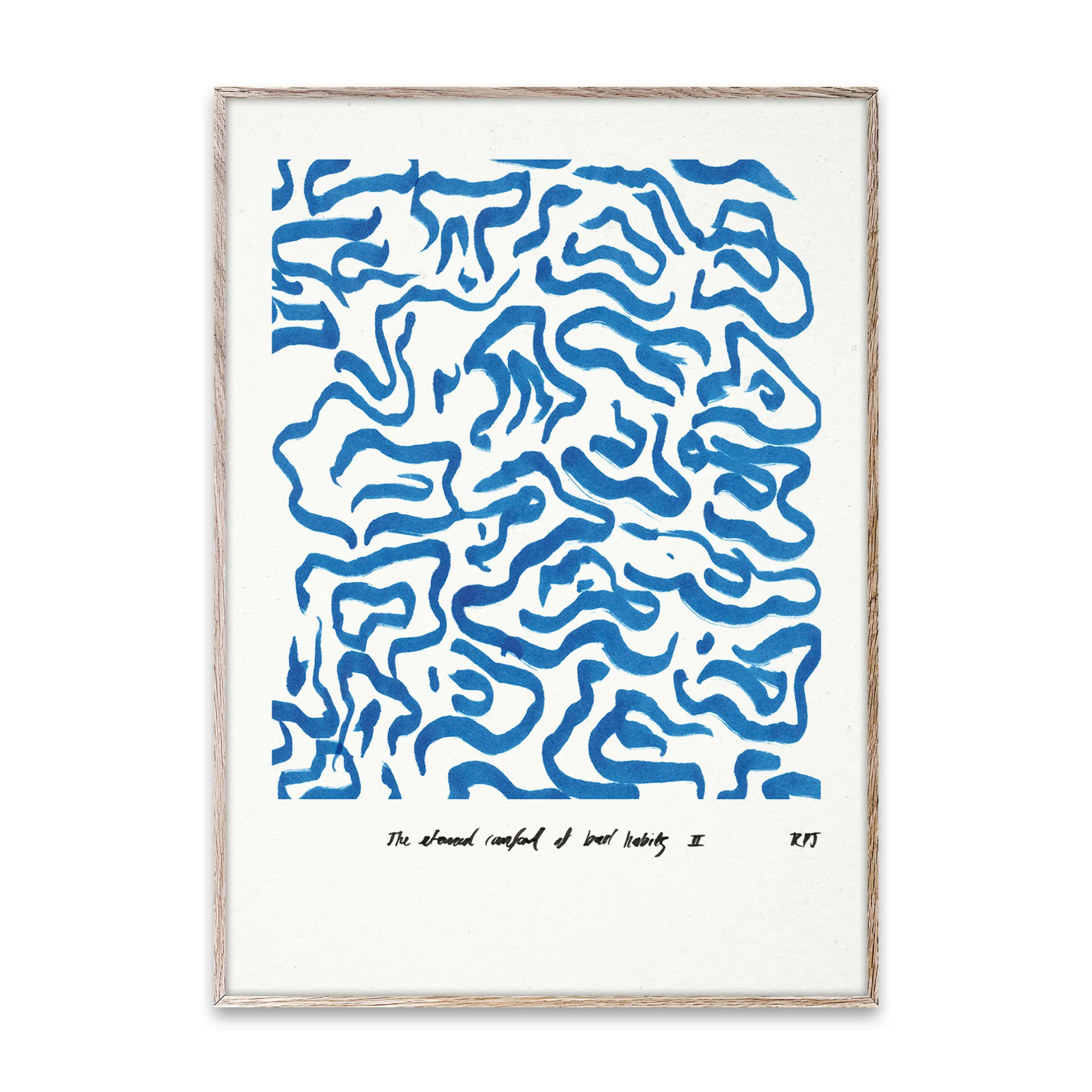 Comfort - Blue plakat , 50x70 cm Paper Collective
