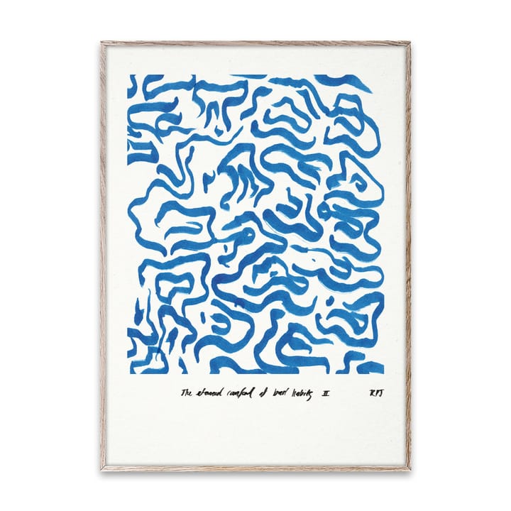 Comfort - Blue plakat , 50x70 cm Paper Collective