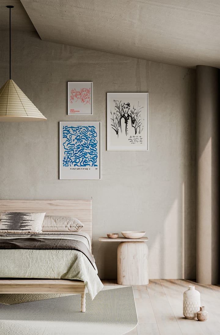 Comfort - Blue plakat , 50x70 cm Paper Collective