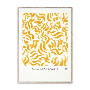 Comfort - Yellow plakat  - 30x40 cm - Paper Collective
