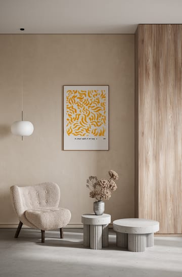 Comfort - Yellow plakat  - 30x40 cm - Paper Collective
