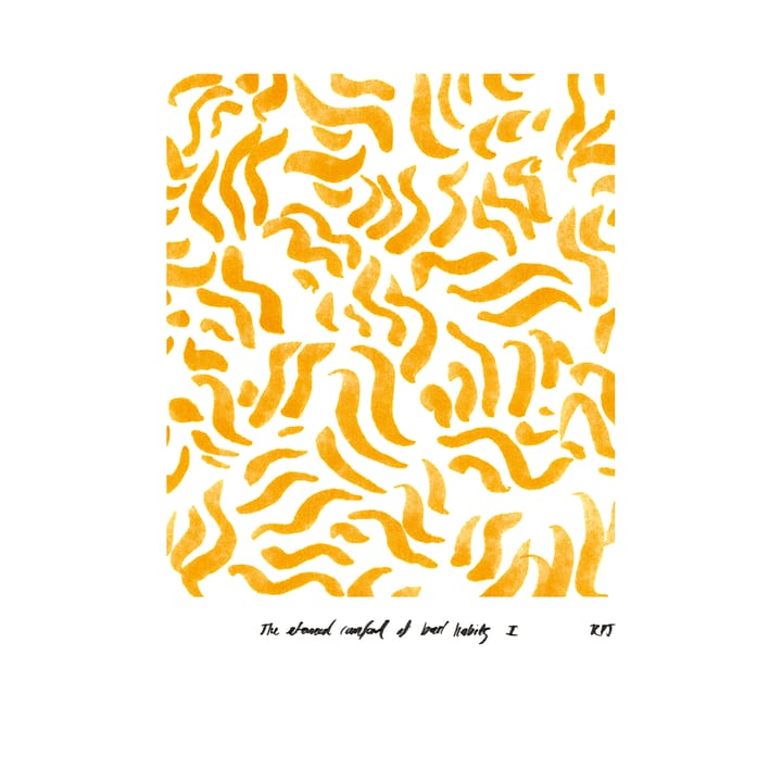 Comfort - Yellow plakat  - 50x70 cm - Paper Collective