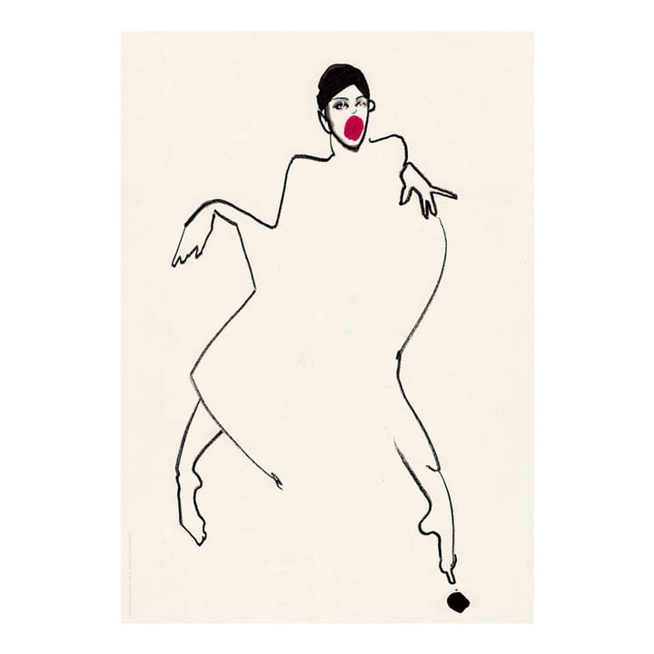 Danser plakat - model 02 50x70 cm - Paper Collective