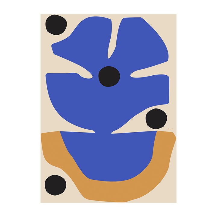 Flor Azul plakat - 30x40 cm - Paper Collective