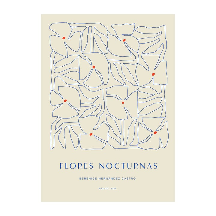 Flores Nocturnas 01 plakat - 50x70 cm - Paper Collective
