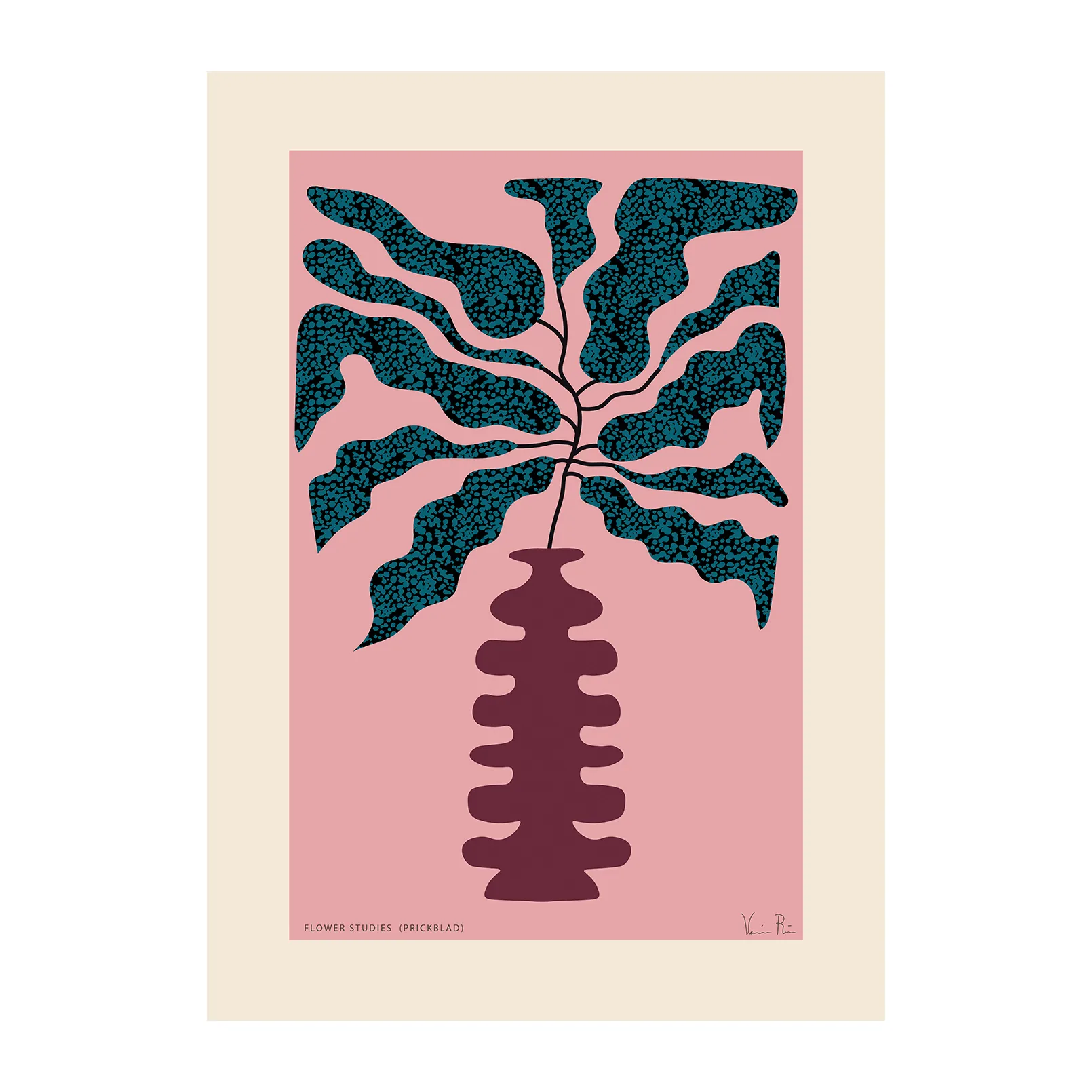 Flower Studies 01 (Sigøjnerblad) plakat, 30x40 cm Paper Collective