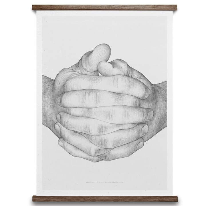 Folded Hands plakat, 50 x 70 cm Paper Collective