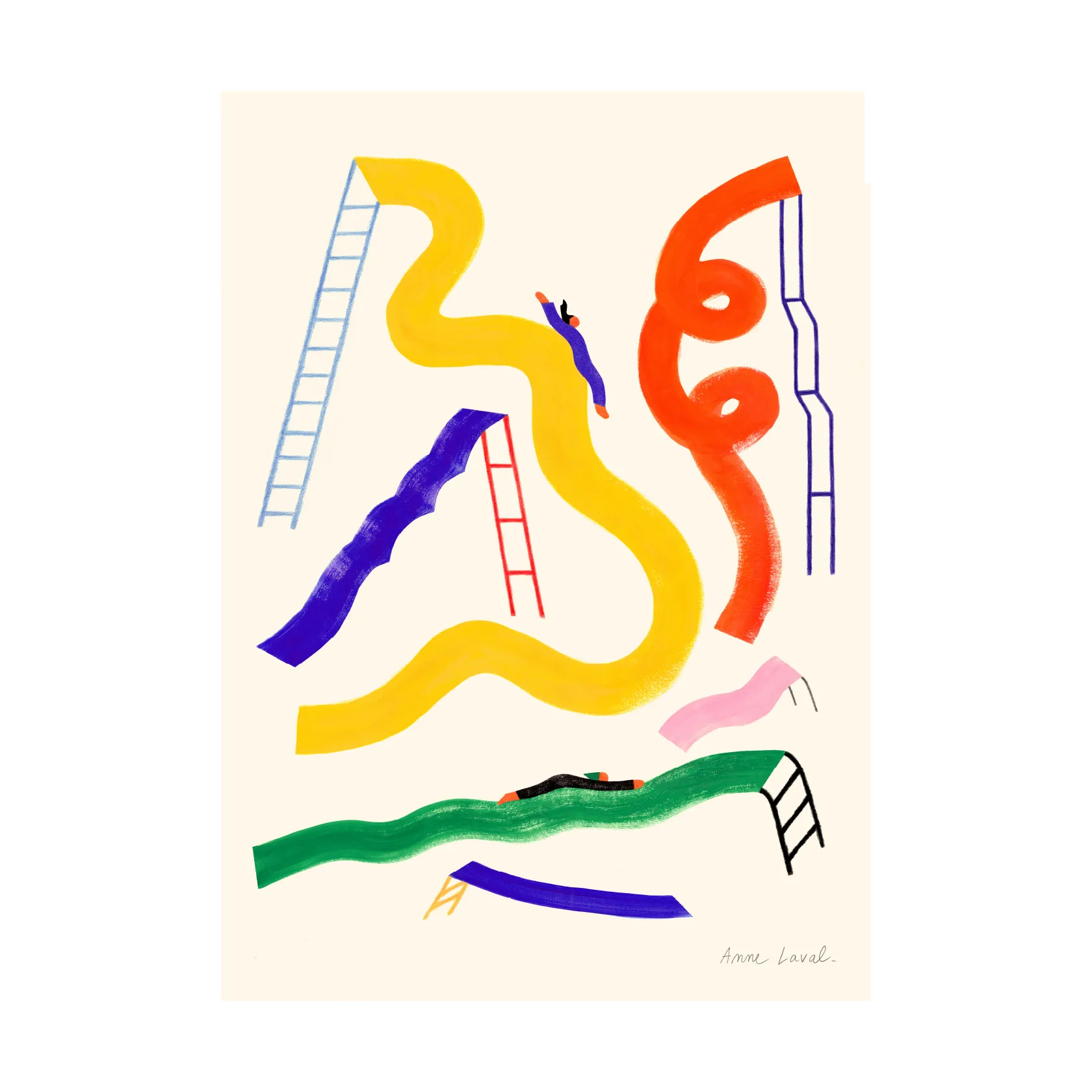 Glisser plakat, 30x40 cm Paper Collective